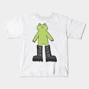 frog with boots Kids T-Shirt